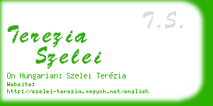 terezia szelei business card