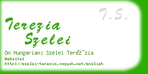 terezia szelei business card